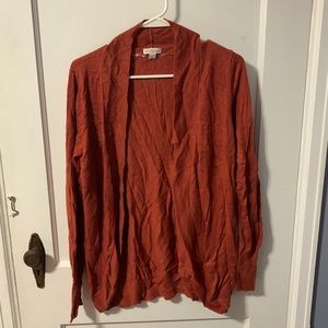 Merona Women's Burnt Orange Cardigan Sweater XL